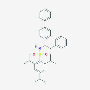 molecular formula C35H41NO2S B286589 N-(1-[1,1'-biphenyl]-4-yl-2-phenylethyl)-2,4,6-triisopropylbenzenesulfonamide 