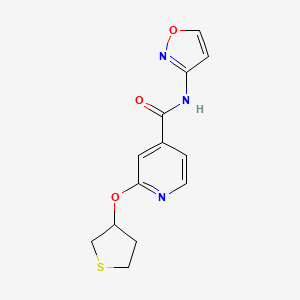 N-(isoxazol-3-yl)-2-((tetrahydrothiophen-3-yl)oxy)isonicotinamide