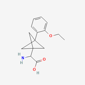 2-Amino-2-[3-(2-ethoxyphenyl)-1-bicyclo[1.1.1]pentanyl]acetic acid