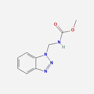 molecular formula C9H10N4O2 B2865902 Methyl N-(1H-1,2,3-benzotriazol-1-ylmethyl)carbamate CAS No. 149681-91-4