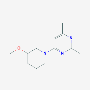 4-(3-Methoxypiperidin-1-yl)-2,6-dimethylpyrimidine