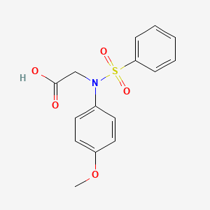 N-(4-Methoxyphenyl)-N-(phenylsulfonyl)glycine