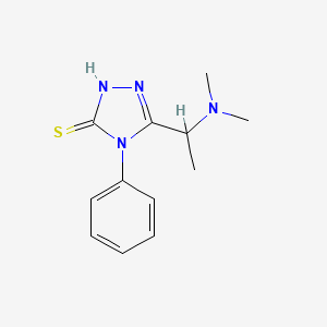 5-[1-(dimethylamino)ethyl]-4-phenyl-4H-1,2,4-triazole-3-thiol