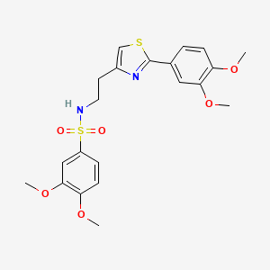 N-(2-(2-(3,4-dimethoxyphenyl)thiazol-4-yl)ethyl)-3,4-dimethoxybenzenesulfonamide