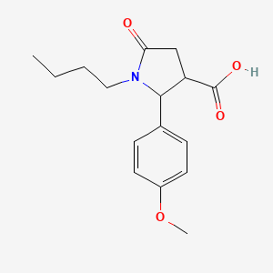 1-Butyl-2-(4-methoxyphenyl)-5-oxopyrrolidine-3-carboxylic acid
