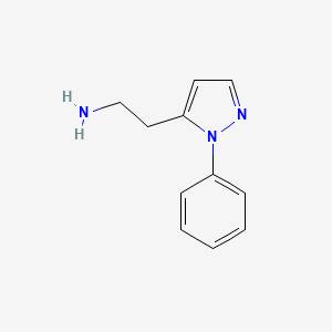 molecular formula C11H13N3 B2865977 2-(1-phenyl-1H-pyrazol-5-yl)ethanamine CAS No. 1017787-52-8