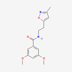 3,5-dimethoxy-N-(2-(3-methylisoxazol-5-yl)ethyl)benzamide