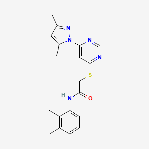 2-((6-(3,5-dimethyl-1H-pyrazol-1-yl)pyrimidin-4-yl)thio)-N-(2,3-dimethylphenyl)acetamide