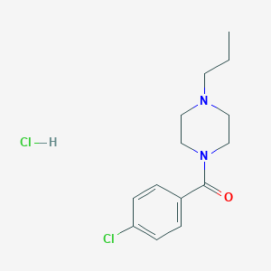 Piperazine, 1-(p-chlorobenzoyl)-4-propyl-, monohydrochloride