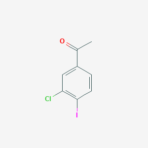 molecular formula C8H6ClIO B2866070 1-(3-Chloro-4-iodophenyl)ethan-1-one CAS No. 149936-78-7