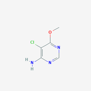 molecular formula C5H6ClN3O B2866124 5-Chloro-6-methoxypyrimidin-4-amine CAS No. 1696280-39-3