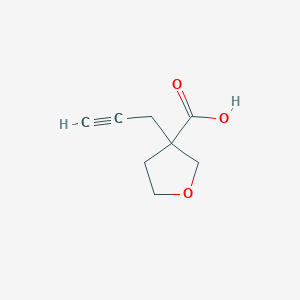 molecular formula C8H10O3 B2866126 3-(Prop-2-yn-1-yl)oxolane-3-carboxylic acid CAS No. 1526588-44-2