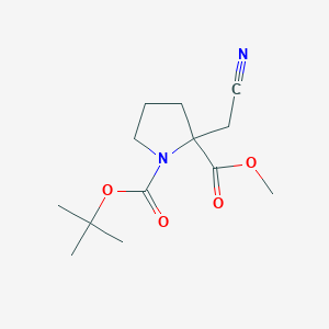 B2866158 O1-Tert-butyl O2-methyl 2-(cyanomethyl)pyrrolidine-1,2-dicarboxylate CAS No. 2002589-21-9