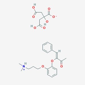(Z)-3-(2-(3-(Dimethylamino)propoxy)phenoxy)-4-phenyl-3-buten-2-one citrate