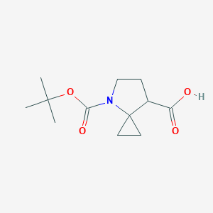 molecular formula C12H19NO4 B2866203 4-Boc-4-azaspiro[2.4]heptane-7-carboxylic acid CAS No. 1781136-90-0