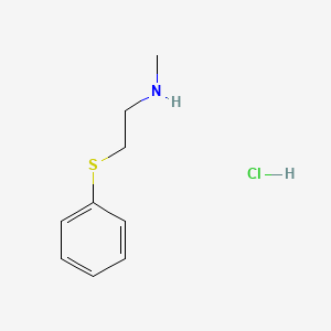 molecular formula C9H14ClNS B2866283 N-Methyl-2-(phenylthio)ethanamine hydrochloride CAS No. 114458-72-9