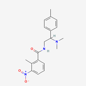 molecular formula C19H23N3O3 B2866312 N-[2-(dimethylamino)-2-(4-methylphenyl)ethyl]-2-methyl-3-nitrobenzamide CAS No. 899744-70-8