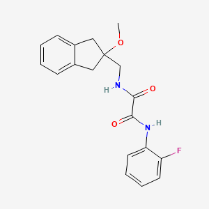molecular formula C19H19FN2O3 B2866330 N'-(2-fluorophenyl)-N-[(2-methoxy-2,3-dihydro-1H-inden-2-yl)methyl]ethanediamide CAS No. 2034411-47-5