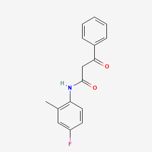 molecular formula C16H14FNO2 B2866337 N-(4-fluoro-2-methylphenyl)-3-oxo-3-phenylpropanamide CAS No. 793679-40-0
