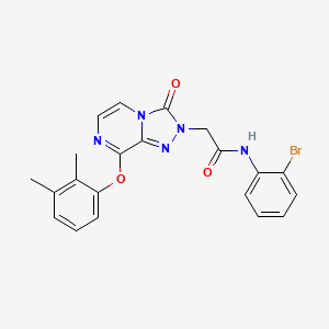 molecular formula C21H18BrN5O3 B2866364 N-(2-bromophenyl)-2-[8-(2,3-dimethylphenoxy)-3-oxo-2H,3H-[1,2,4]triazolo[4,3-a]pyrazin-2-yl]acetamide CAS No. 1116060-94-6