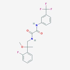 molecular formula C19H18F4N2O3 B2866376 N-[2-(2-fluorophenyl)-2-methoxypropyl]-N'-[3-(trifluoromethyl)phenyl]ethanediamide CAS No. 1797893-94-7