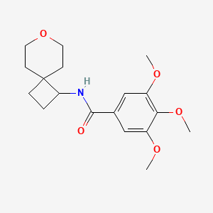 B2866399 3,4,5-trimethoxy-N-(7-oxaspiro[3.5]nonan-1-yl)benzamide CAS No. 2175979-27-6