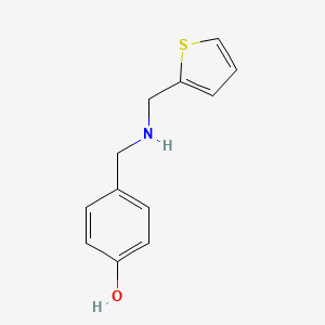 molecular formula C12H13NOS B2866416 4-[(Thiophen-2-ylmethylamino)methyl]phenol CAS No. 724699-65-4