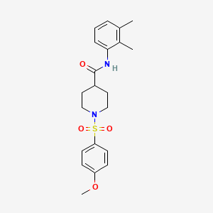 molecular formula C21H26N2O4S B2866431 N-(2,3-DIMETHYLPHENYL)-1-(4-METHOXYBENZENESULFONYL)PIPERIDINE-4-CARBOXAMIDE CAS No. 510722-47-1