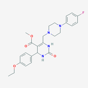 B2866495 Methyl 4-(4-ethoxyphenyl)-6-{[4-(4-fluorophenyl)piperazin-1-yl]methyl}-2-oxo-1,2,3,4-tetrahydropyrimidine-5-carboxylate CAS No. 1252924-16-5