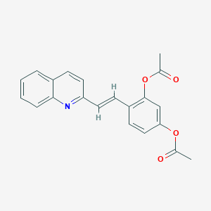 Diacetic acid 4-[2-(quinolin-2-yl)vinyl]-1,3-phenylene ester