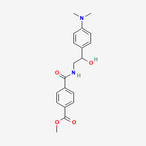 molecular formula C19H22N2O4 B2866511 Methyl 4-((2-(4-(dimethylamino)phenyl)-2-hydroxyethyl)carbamoyl)benzoate CAS No. 1421509-98-9