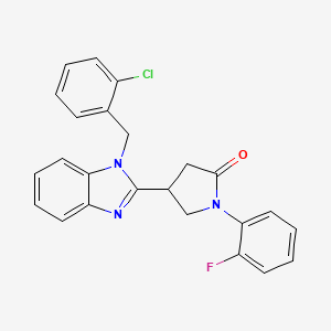 4-[1-(2-chlorobenzyl)-1H-benzimidazol-2-yl]-1-(2-fluorophenyl)pyrrolidin-2-one