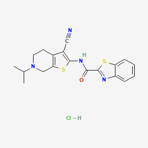N-(3-cyano-6-isopropyl-4,5,6,7-tetrahydrothieno[2,3-c]pyridin-2-yl)benzo[d]thiazole-2-carboxamide hydrochloride