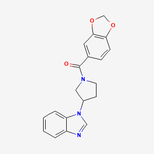 (3-(1H-benzo[d]imidazol-1-yl)pyrrolidin-1-yl)(benzo[d][1,3]dioxol-5-yl)methanone