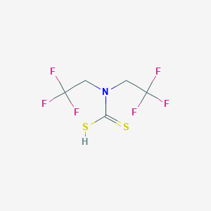Bis(trifluoroethyl)carbamodithioic acid