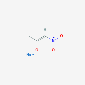 molecular formula C3H4NNaO3 B2866859 Sodium 1-nitroprop-1-en-2-olate CAS No. 1706521-43-8