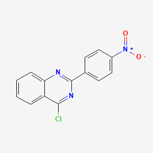 molecular formula C14H8ClN3O2 B2866935 4-Chloro-2-(4-nitrophenyl)quinazoline CAS No. 83800-97-9