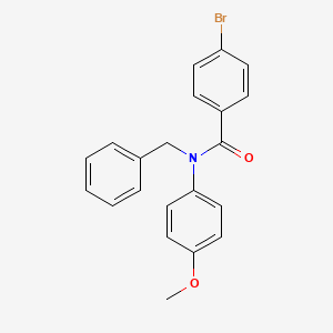 molecular formula C21H18BrNO2 B2867057 N-benzyl-4-bromo-N-(4-methoxyphenyl)benzamide CAS No. 338400-65-0