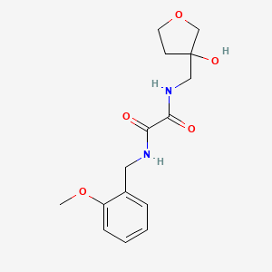 molecular formula C15H20N2O5 B2867066 N-[(3-hydroxyoxolan-3-yl)methyl]-N'-[(2-methoxyphenyl)methyl]ethanediamide CAS No. 2034304-54-4