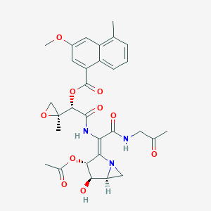 molecular formula C30H33N3O10 B028671 Azinomycin A CAS No. 106486-77-5