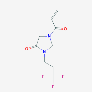 1-(Prop-2-enoyl)-3-(3,3,3-trifluoropropyl)imidazolidin-4-one