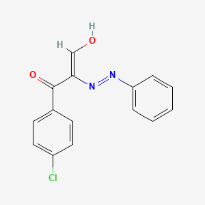 (2E)-3-(4-chlorophenyl)-3-oxo-2-(2-phenylhydrazin-1-ylidene)propanal
