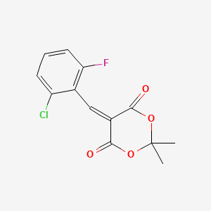 5-[(2-Chloro-6-fluorophenyl)methylidene]-2,2-dimethyl-1,3-dioxane-4,6-dione