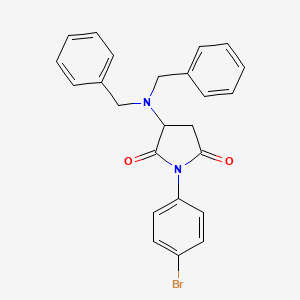 1-(4-Bromophenyl)-3-(dibenzylamino)pyrrolidine-2,5-dione
