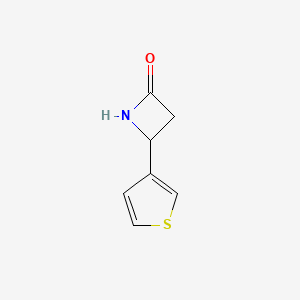 molecular formula C7H7NOS B2867157 4-(Thiophen-3-yl)azetidin-2-one CAS No. 777883-78-0