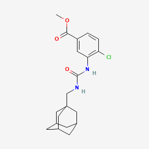 molecular formula C20H25ClN2O3 B2867227 methyl 3-({[(adamantan-1-yl)methyl]carbamoyl}amino)-4-chlorobenzoate CAS No. 612514-96-2