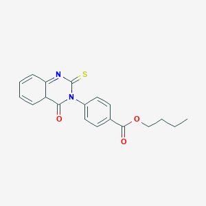 molecular formula C19H18N2O3S B2867243 Butyl 4-(4-oxo-2-sulfanylidene-1,2,3,4-tetrahydroquinazolin-3-yl)benzoate CAS No. 912635-27-9