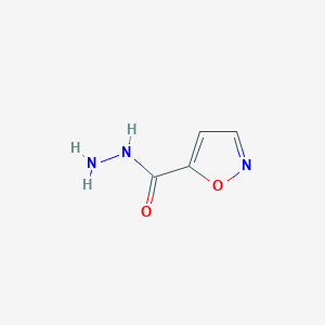 molecular formula C4H5N3O2 B2867249 Isoxazole-5-carbohydrazide CAS No. 855746-95-1