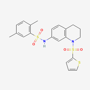 2,5-dimethyl-N-(1-(thiophen-2-ylsulfonyl)-1,2,3,4-tetrahydroquinolin-7-yl)benzenesulfonamide