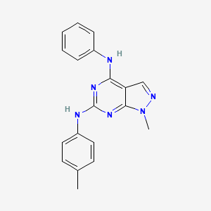 1-methyl-N~6~-(4-methylphenyl)-N~4~-phenyl-1H-pyrazolo[3,4-d]pyrimidine-4,6-diamine